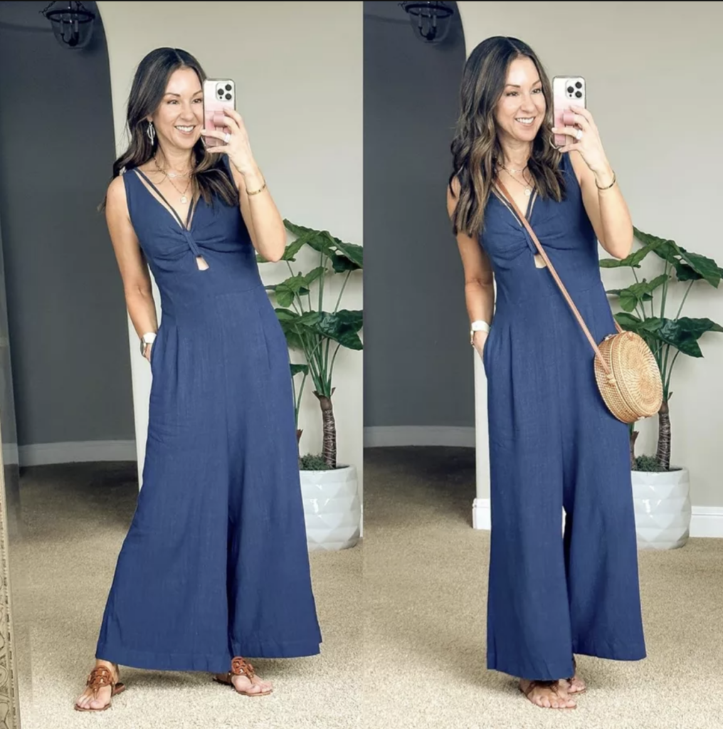 Summer Fashion Finds | Summer Trends | Trending Fashion | Navy Blue | Women's Fashion | Wedding Guest dress | linen | butter yellow | sandals